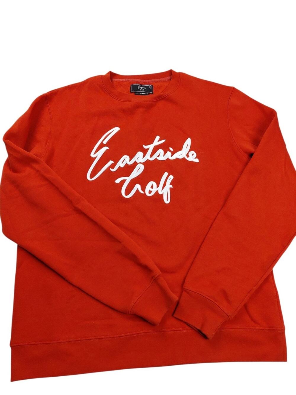 Eastside Golf Script Logo Crewneck Sweatshirt Mens Medium Embroidered 3D Golfer